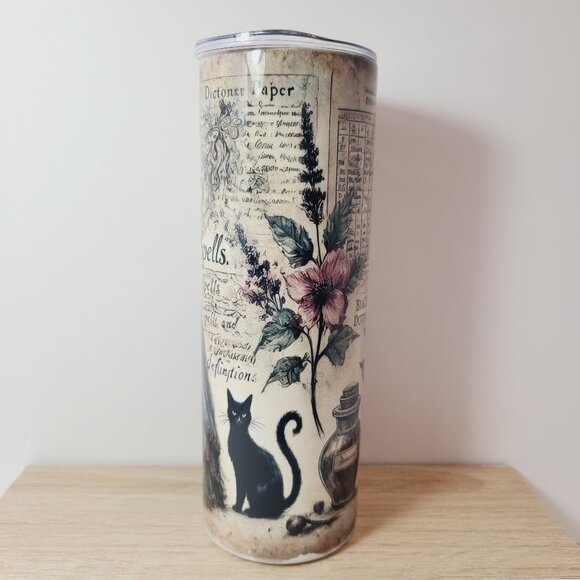 Enchantress Spellbook Witch Tumbler – 20 oz | Scott Heil of the Crowing Hen - Picture 4 of 8